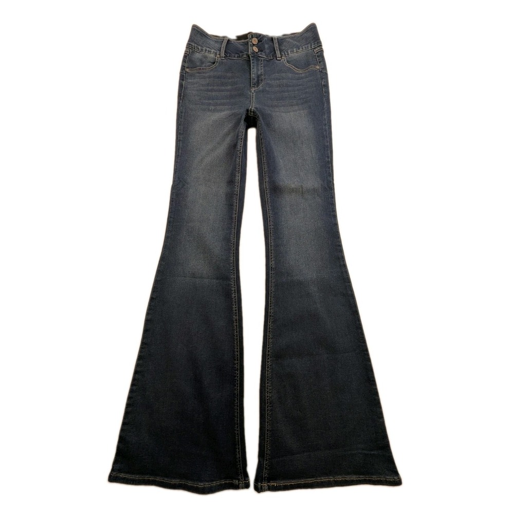 NWOT 1822 Denim Jeans Flare Leg Dark Blue Wash Women's Size 8